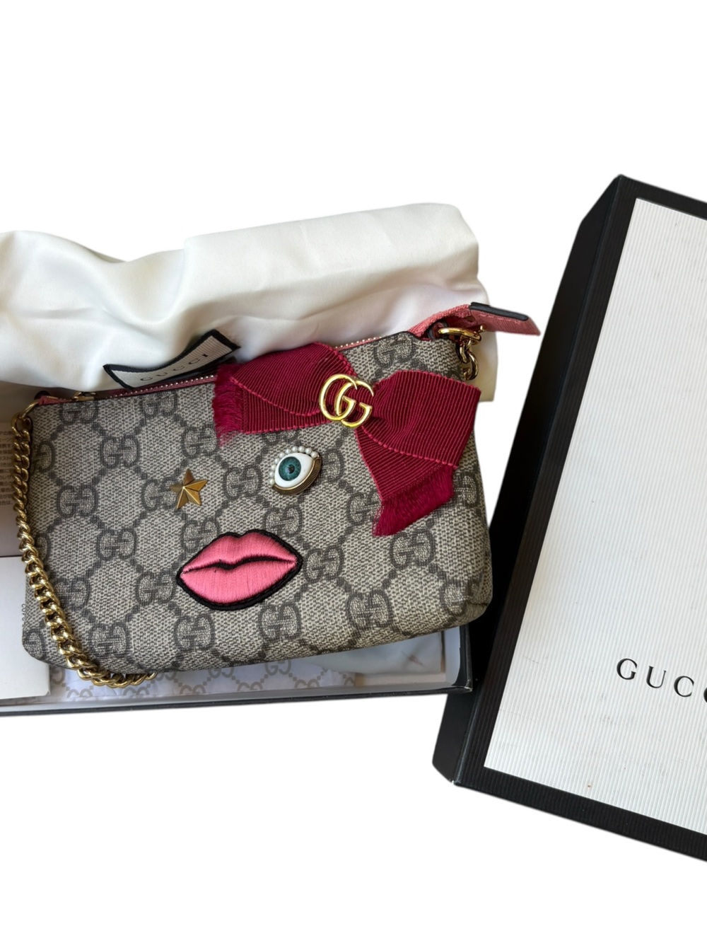 LIMITED EDITION GUCCI FULL INCLUSION WRISTLET/POCHETTE FABULOUS! - Picture 8 of 8